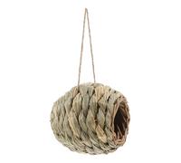 Hemobllo Hamster Cage Accessories Handwoven Seagrass Tunnel Natural Grass Hideaway 30X29Cm Small Animal Hideout for Chinchillas and Dwarf Hamsters