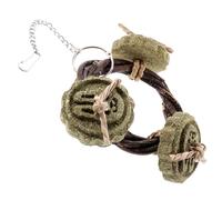Hemobllo Hamster Chewing Natural Rabbit Chews for Teeth Grinding Durable Plaything for Pets Indoor Accessories for Bunnies and Guinea Pigs