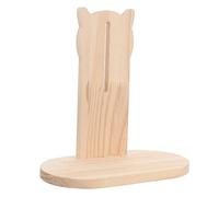 Hemobllo Hamster Wheel Base Rotating Exercise Wheel Toy Stand for Russian Dwarf Hamsters Wooden Bracket for Quiet Running