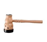 Hemobllo Hand-held Gourd Moxibustion Box Bamboo Smokeless Moxa Holder with 1.8cm Stick for Home Therapy and Acupoint Massage