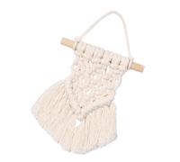 Hemobllo Hand Knitted Cotton Tapestry Wall Hanging Christmas Decoration Natural Ornament for Living Study Unique Bohemian Style with Random Design