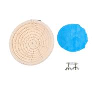 Hemobllo Hand-woven Large Cotton Rope Bird Nest Handmade Soft Woven Bird Hut for Parrot Breeding and Sleeping Suitable for Birdcage Accessories and Pet Supplies