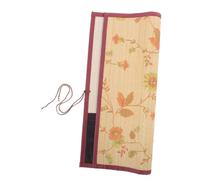 Hemobllo Handcrafted Cloth and Spacious 10 Roll with Bamboo Case up Brush Pockets for Calligraphy Brushes, Large Capacity Portable Pencil Wrap Efficient Pens for Travel and Daily Use