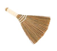 Hemobllo Handmade Small Portable Dust Removing Broom 28x20cm Vietnamese Straw Soft Whisk Broom for Desktop and Bed Cleaning, Indoor Brush for Crumbs and Debris