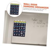 Hemobllo Hanging Cell Phone Organizer Bag Non Woven Fabric Pouch for Classroom and Dormitory Door Storage Multi Purpose Sundries Closet Pocket for Calculators and Small Items