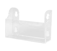 Hemobllo Hanging Rack for Kitchen Suction Cup Storage Acrylic Fridge Organizer Shelf for Drinks and Beverages Removable Suction Cup Holder for Refrigerator Use