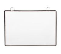 Hemobllo Hanging Wall File Organizer Folder Holder for Office Desk, A4 Plastic Document Storage Pouch with Black Frame, Wall-mounted Mail and Paperwork Organizer