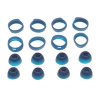 Hemobllo Headset Plug Set of 16 Silicone Ear Tips for Buds/Buds - Dust Protection and Lightweight Design (Blue)