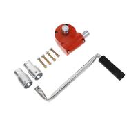 Hemobllo Heavy Duty Manual Greenhouse Film Roller with Adjustable Hand Crank Handle Durable Sidewall Winch for Agricultural and Horticultural Greenhouses Stable Garden Film Roll Up Tool