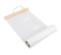 Hemobllo Height Growth Chart Ruler Removable Growth Chart Wall Hanging Wooden Cloth Height Measurement for Baby Children Living Room Kid's Bedroom