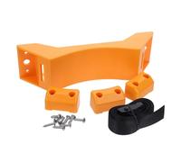 Hemobllo High Strength Wall Mounted Cylinder Holder with Safety Strap Secure Tank Mount for Oxygen and Hydrogen Gas Cylinders Easy Installation Stable Retention for Laboratory and