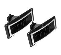 Hemobllo Horn Tweeter for Stage Speakers 10-inch Brushed Metal with LED Light, 2pcs Black Horn Audio Tweeter Accessories for Live Sound and Concert Systems