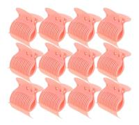Hemobllo Hot Roller Securing Clip Curler Jaw Clamp 12Pcs Heat-Insulated Plastic Clips for Hair Curling and Styling Accessories