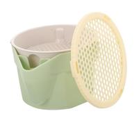 Hemobllo Hydroponic Cat Grass Planter Cup Lightweight Double Design Indoor Catnip Growing Box with Removable Tray for Home Gardening and Balcony Use