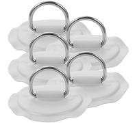 Hemobllo Inflatable Paddle Board D Rings Kit 5Pcs PVC Stainless Steel Sturdy Buckles for Kayak and Inflatable Boat Accessories Repair Use