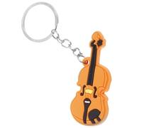 Hemobllo Instrument Keychain Violin Miniature Charm Pendant Creative Made of Plastic and Zinc Alloy, Elegant Music for Music Enthusiasts and Performers
