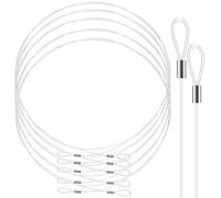 Hemobllo Invisible Hanging Wire 12pcs 1.5M Nylon Cord with Loops for Picture Frames and Decorative Lighting