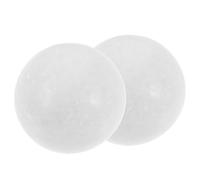 Hemobllo Jade Hand Massage Balls for Elderly, 2pcs White Marble Fitness Rolling Balls, Hand Therapy Exercise Tool for Stress Relief and Muscle Strengthening