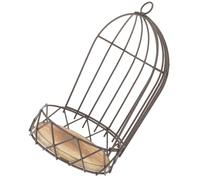 Hemobllo Japanese Style Hanging Birdcage Shelf Decorative Flower Rack with Artificial Plants, Festival Table Centerpiece, Tealight Holder for Wedding and Dining Decor