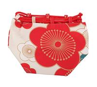 Hemobllo Japanese Style Kimono Drawstring Bag Lightweight Portable Phone Pouch Small Gift Bag for Women Students with Durable Wear Resistant Cloth Material
