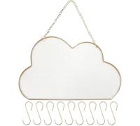 Hemobllo Jewelry Organizer Wall Mounted Metal Decorative Shape with Hooks for Necklaces and Keys, for Bathroom and Wardrobe Storage
