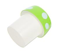 Hemobllo Kawaii Mushroom Desktop Trash Can and Storage Bin Dual Use Cute Plastic Wastebasket for Office Bedroom Kitchen Bathroom Small Green Decorative Organizer