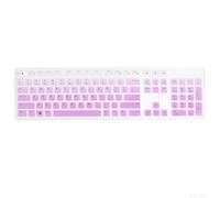 Hemobllo Keyboard Protective Cover Compatible with Dell Kb216 Wired Keyboard Ultra-Thin Silicone Film Waterproof Dustproof Protector for Office Desktop Use