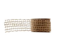Hemobllo Khaki Handmade Hemp Rope Hollow Rope Design Creative Craft Decor for DIY Craft and Making Many Kinds of Natural Woven Hemp Material