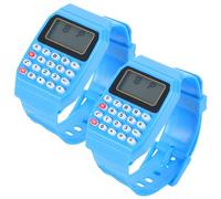 Hemobllo Kids Calculator Watch Portable Digital Wristwatch Lightweight Comfortable Fit Educational Math Tool Gift for Children Birthday