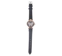 Hemobllo Ladies Watch with Glitter Wing Pattern Elegant Black Accurate Timing Lightweight Pu and Alloy Material Stylish Wristwatch Suitable for Casual and Formal Occasions for Women