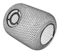 Hemobllo Lampshade Replacement Modern 150x210mm Metal Wire Mesh Black Spray Painted Ceiling Light Cover Lamp Shade for Pendant and Chandelier Lighting