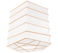 Hemobllo Lampshade Style Lamp Paper Shape Pentagram White Smooth Surface with Easy Storage, Decorative Origami Cover and Ceiling for Home and Housewarming