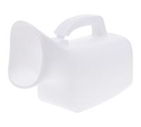 Hemobllo Large Capacity Female Urinal Bottle 1000ml White Plastic Reusable Portable Urine Container with Cleaning Brush for Women Patients, Suitable for Car and Home Use