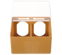 Hemobllo Large Capacity Plastic Bird Cage Feeder Hanging Food and Water Bowl for Pigeons and Birds, Wear-resistant Design Suitable for Hanging the Cage