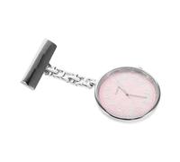 Hemobllo Large Dial Nurse Fob Watch with Shark Clip Pink Face Medical Hanging Pocket Watch for Nursing Students and Nurses for Women