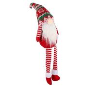 Hemobllo Large Plush Santa Gnome Doll Christmas Tabletop Decor Scandinavian Tomte Nisse Mythical Figurine with Bright Hat and Long Beard for Holiday Home Protection and Festive Cheer