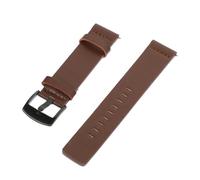 Hemobllo Leather Watch Strap 22mm Brown Genuine Cowhide Band with Black Buckle, Universal Replacement Wristwatch Band for Watch Repair and Accessories