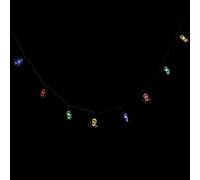 Hemobllo LED Solar-Powered Spider Light String Decorative Party Light Halloween Night 20 LED Plastic Solar-Powered Battery Luminous Design Funny Creative Appearance