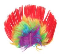 Hemobllo LED Stand Batteries and Wire K Light Mohawk with Wig Christmas Halloween out Mohican Hairstyle Wigs Parties