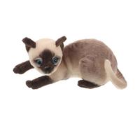 Hemobllo Lifelike Siamese Cat Plush Pillow for Birthday Gift, Soft Plush Material with Pp Cotton Filling, Easy to Care for Decorative Cat-shaped Cushion for Beds and Windowsills