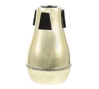 Hemobllo Lightweight Abs Plastic Trombone Mute for Sound Attenuation, Golden Half-closed Design for Practice Sessions and Musical Instrument Accessories