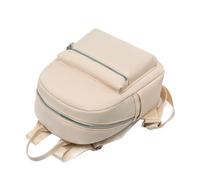 Hemobllo Lightweight Oxford Cloth Mini Backpack for Girls with Adjustable Shoulder Straps, Simple Feminine Style Travel Satchel and School Knapsack in Beige