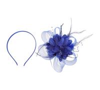 Hemobllo Lightweight Plume Fascinator Hair Clip with Mesh Material, Small Vintage Hat Shape, Breathable Design for Wedding and Occasions, Elegant Bride Headpiece and Party Accessory