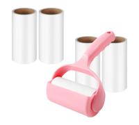 Hemobllo Lint Roller for Pet Hair with Handle and Dust Cover, 5 Refill Sticky Sheets, Multi-function Lint Remover for Clothes, Bedding, and Furniture, Convenient Hair Remover for Dogs