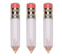 Hemobllo Lip Gloss Tubes Empty Pencil Shape 3pcs Refillable Lip Balm Containers Leakproof Suitable for Subpackaging for and Travel Use