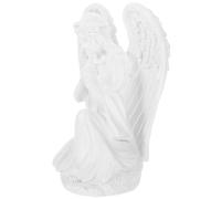 Hemobllo Lovely Angel Statue Resin Sculpture for Home and Special Festivals, White Resin Material, Easy to Move, Will Not Fade, Decorative Guardian Angel Figurine