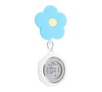Hemobllo Luminous Digital Nurse Pocket Watch Retractable Clip for Women