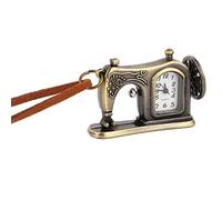 Hemobllo Machine Display Sewing Pocket Vintage Watch in Zinc Golden and Decorative Alloy with Retro Style, Time for Suitable Clothing Accessories Fashion Gifts