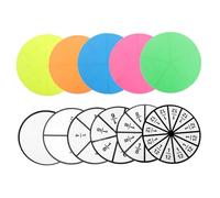 Hemobllo Magnetic Fraction Circles Manipulatives for Elementary Math Learning Interactive Visual Fraction Tool for Classroom and Home Use Enhances Comprehension and Counting Skills
