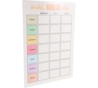 Hemobllo Magnetic Menu Board Large Acrylic Dry Erase Planner for Fridge, Weekly Meal Board Kitchen Organizer, Reusable Magnetic Sheet for Household Planning